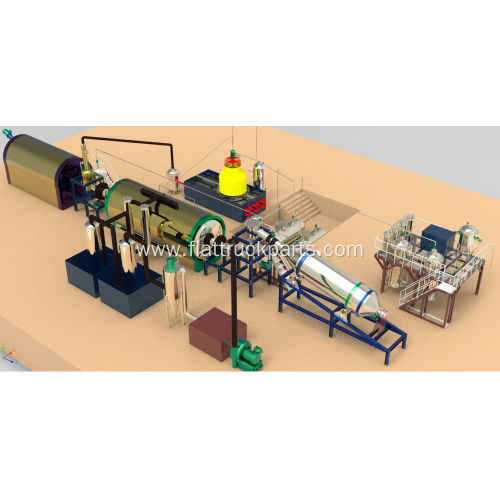 None-stop waste pyrolysis plant
